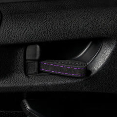 Billetworkz Alcantara Door Pull Strap Kit (Black/Purple) Subaru WRX / STI / BRZ 2008-2021
