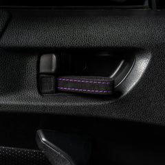 Billetworkz Alcantara Door Pull Strap Kit (Black/Purple) Subaru WRX / STI / BRZ 2008-2021