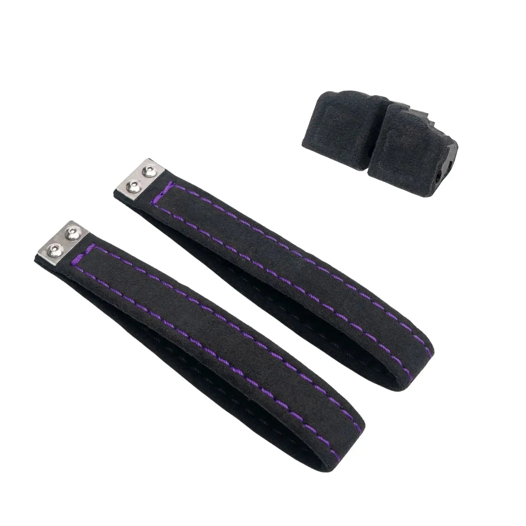 Billetworkz Alcantara Door Pull Strap Kit (Black/Purple) Subaru WRX / STI / BRZ 2008-2021