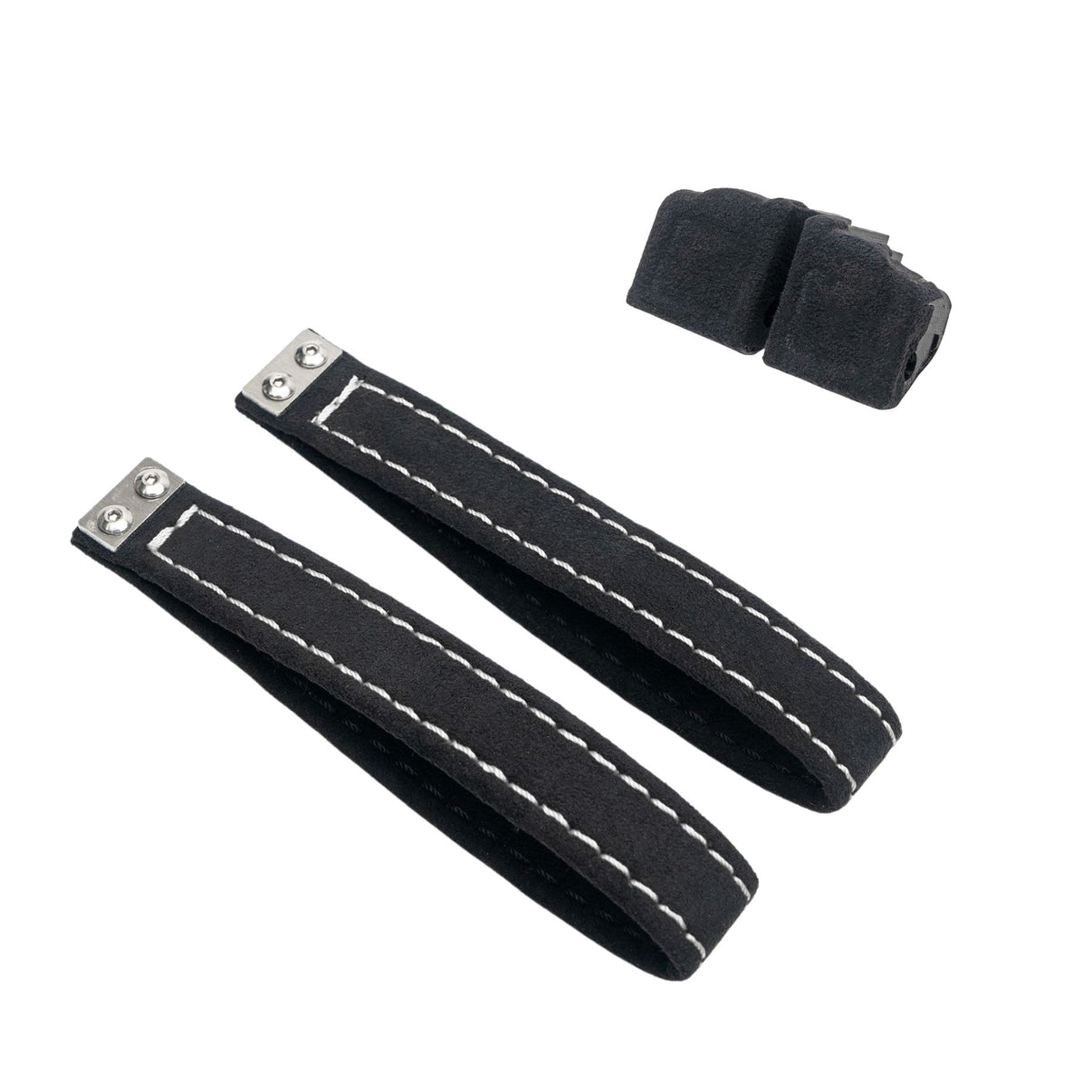 Billetworkz Alcantara Door Pull Strap Kit (Black/White) Subaru WRX / STI / BRZ 2008-2021