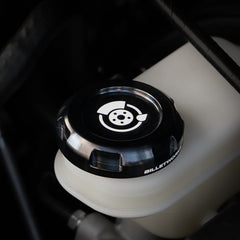 Billetworkz Brake Fluid Cap Engraved Zero Series Black Subaru WRX 02-25 / STI 04-21 | BW-EBCZ-SUB-BRK-BLK-E
