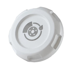 Billetworkz Brake Fluid Cap Engraved Zero Series White Subaru WRX 02-26 / STI 04-21 | BW-EBCZ-SUB-BRK-WHT-E