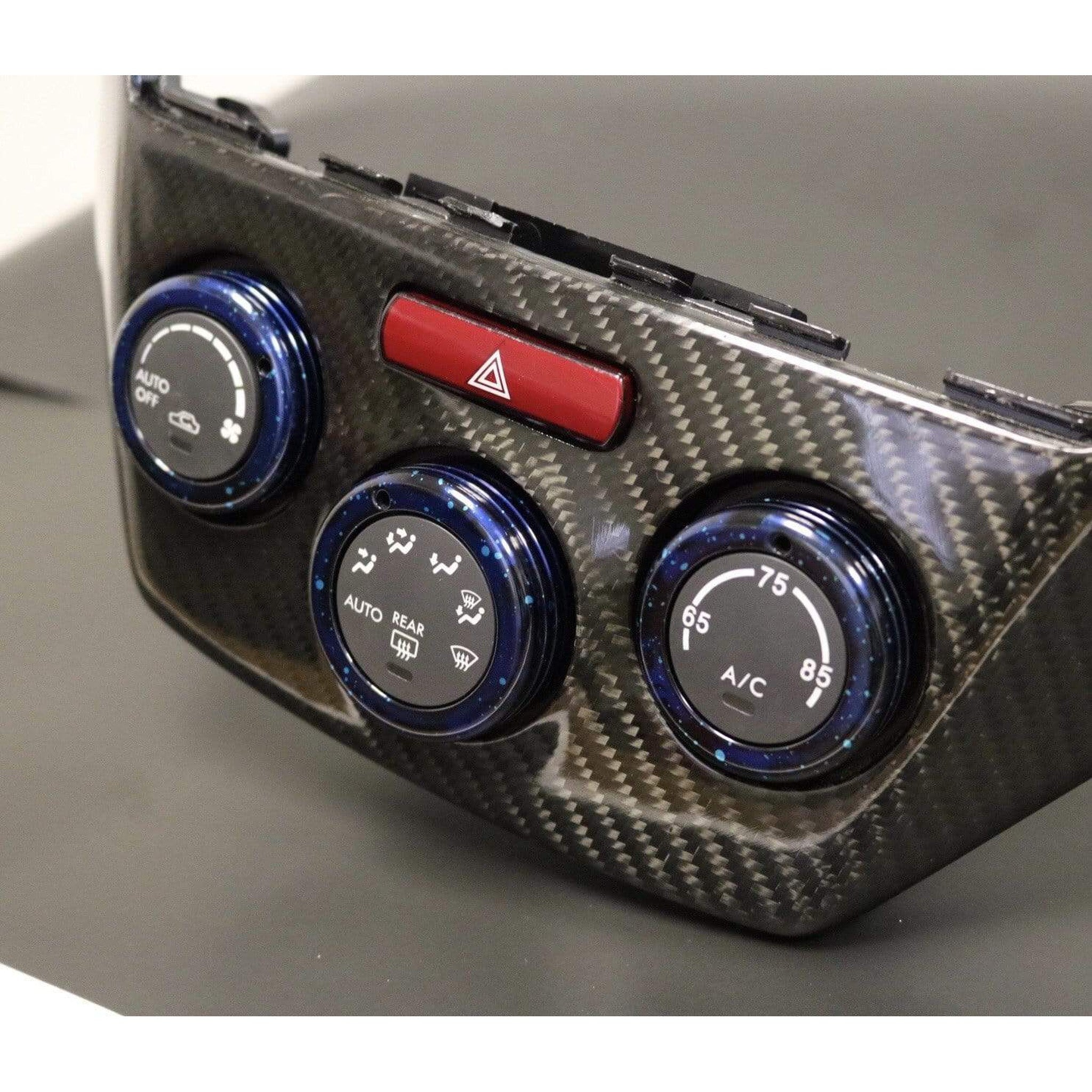 Billetworkz Climate Control Knobs Blue Cosmic 0814 Subaru WRX / STI