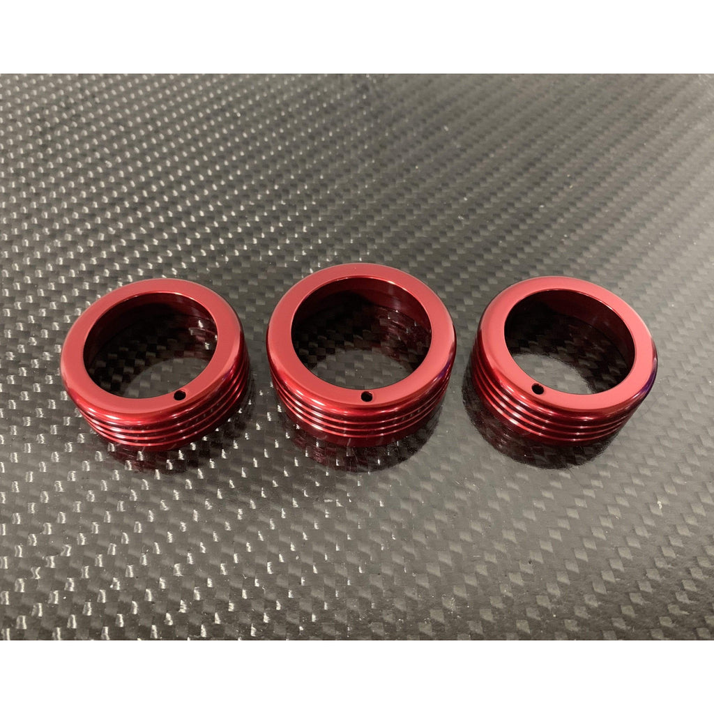 Billetworkz Climate Control Knobs Red Subaru WRX 0814 / STI 0814