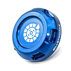 Billetworkz Clutch Fluid Cap Engraved Zero Series Blue Subaru WRX 2002-2014 / STI 2004-2014 | BW-EBCZ-SUB-CLU-BLU-E