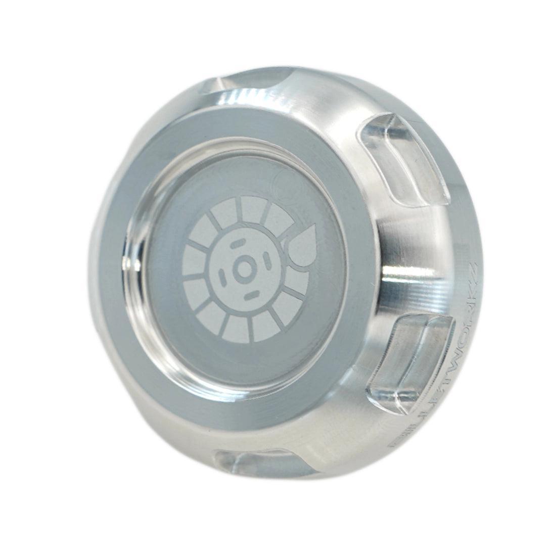 Billetworkz Clutch Fluid Cap Engraved Zero Series Silver Subaru WRX 2002-2014 / STI 2004-2014 | BW-EBCZ-SUB-CLU-SIL-E