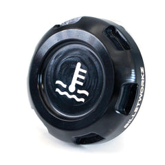Billetworkz Coolant Overflow Cap Engraved Zero Series Black Subaru WRX 02-26 / STI 04-21 | BW-EBCZ-SUB-COO-BLK-E