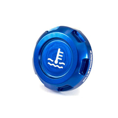 Billetworkz Coolant Overflow Cap Engraved Zero Series Blue Subaru WRX 02-26 / STI 04-21 | BW-EBCZ-SUB-COO-BLU-E