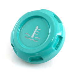 Billetworkz Coolant Overflow Cap Engraved Zero Series Hyper Teal Subaru WRX 02-26 / STI 04-21 | BW-EBCZ-SUB-COO-HYTL-E