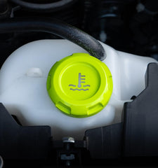 Billetworkz Coolant Overflow Cap Engraved Zero Series Neon Yellow Subaru WRX 02-26 / STI 04-21 | BW-EBCZ-SUB-COO-NYEL-E
