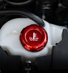 Billetworkz Coolant Overflow Cap Engraved Zero Series Red Subaru WRX 02-26 / STI 04-21 | BW-EBCZ-SUB-COO-RED-E