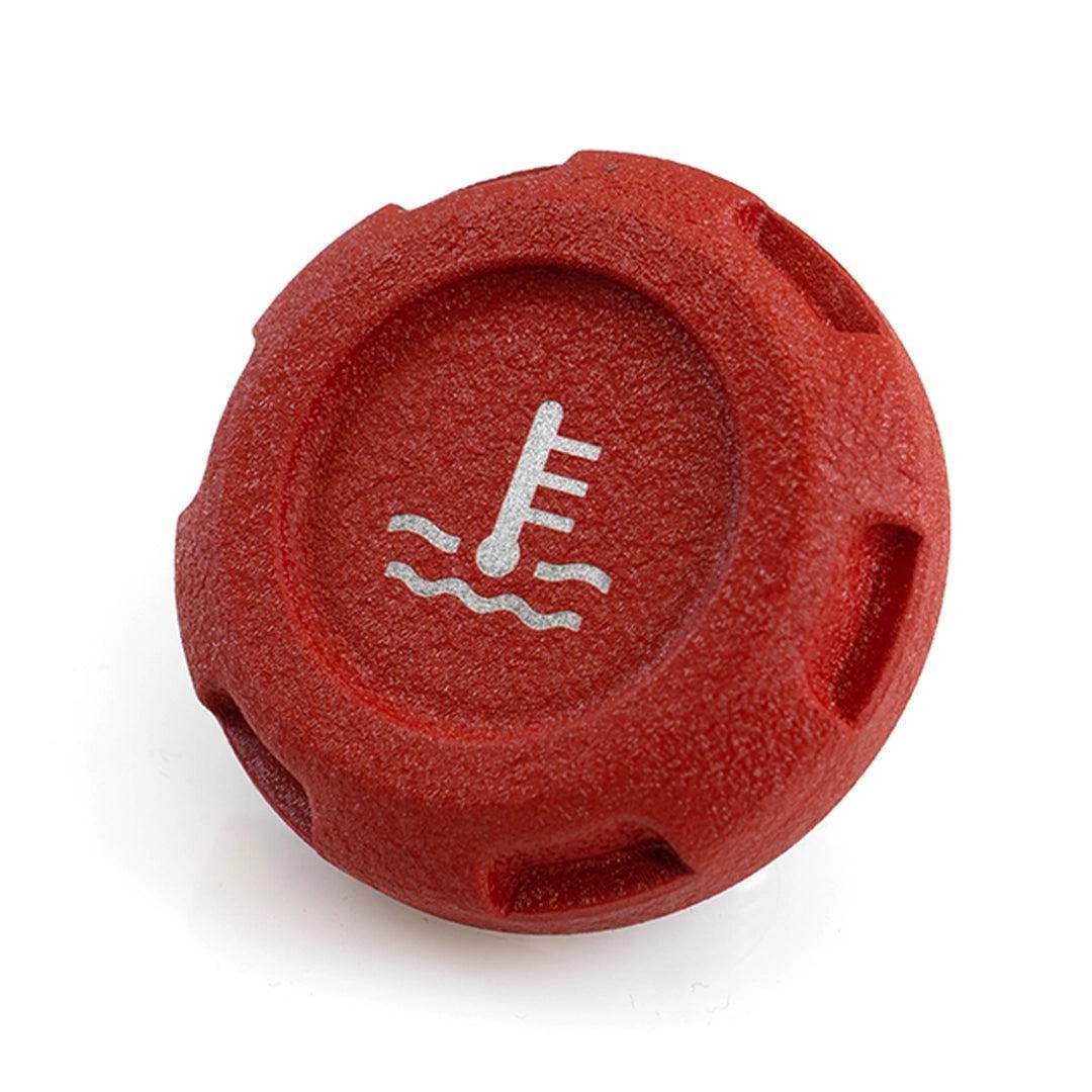 Billetworkz Coolant Overflow Cap Engraved Zero Series Wrinkle Red Subaru WRX 02-26 / STI 04-21 | BW-EBCZ-SUB-COO-RWR-E