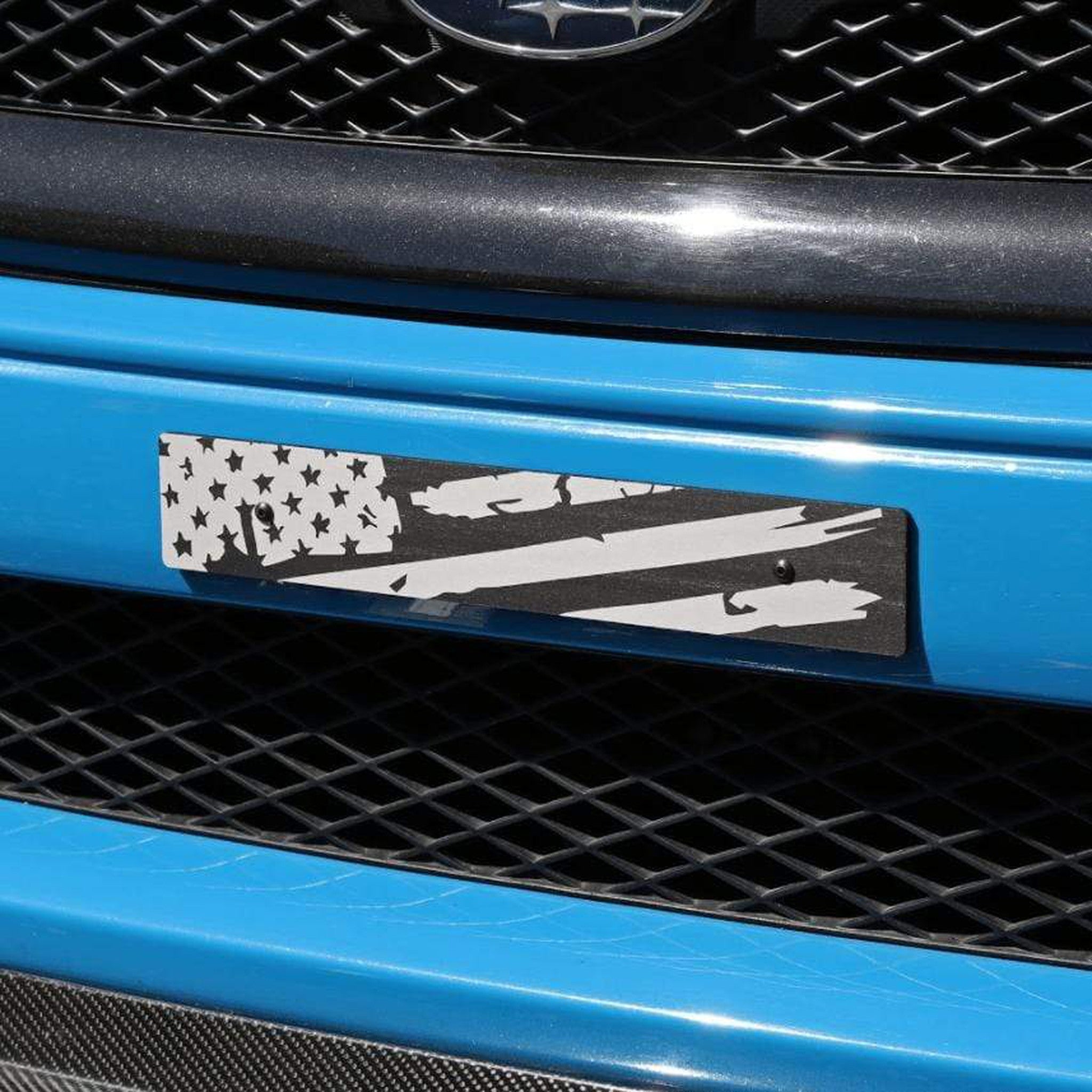 Billetworkz "Distressed Flag" Plate Delete Subaru WRX 2008-2021 / STI 2008-2021 | BW-LPD-FLGD-JDM