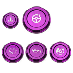 Billetworkz Engine Bay Cap Set Zero Series Fluid Engravings Purple BRZ 13-26 / FR-S 13-16 / 86 / GR86 17-26 Automatic