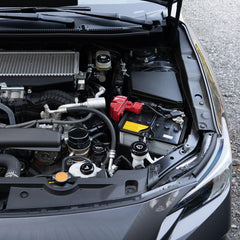 Billetworkz Engine Bay Caps Zero Series Black 2015-2021 Subaru STI with Fluid Engraving | BW-EBCZ-SUB-VASTI-BLK-E