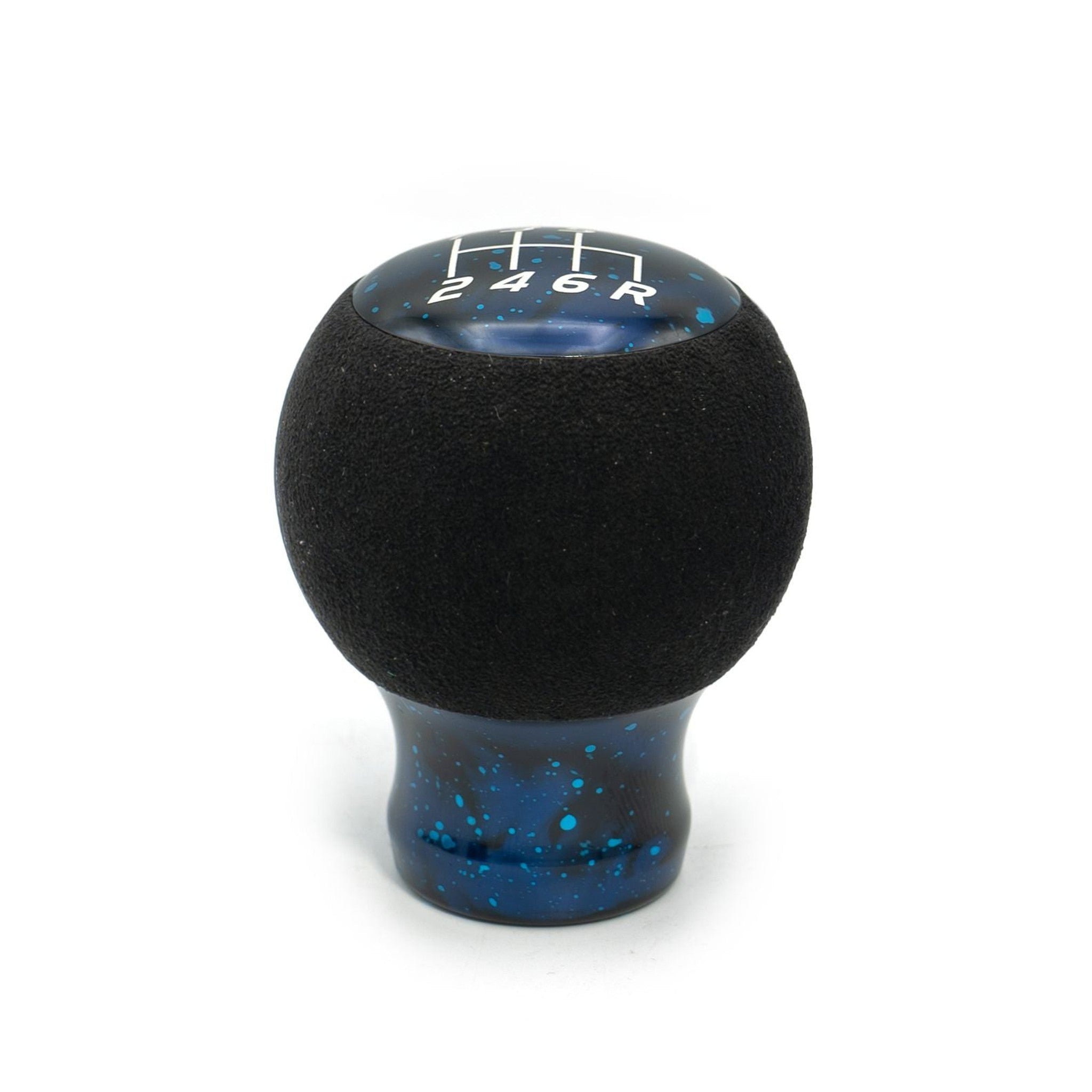 Billetworkz Fusion Weighted Shift Knob 6-Speed Alcantara Blue Cosmic Space Subaru WRX 15-26 / STI 04-21 | BW-KNB-SUB6-VEL6-BC-FUA