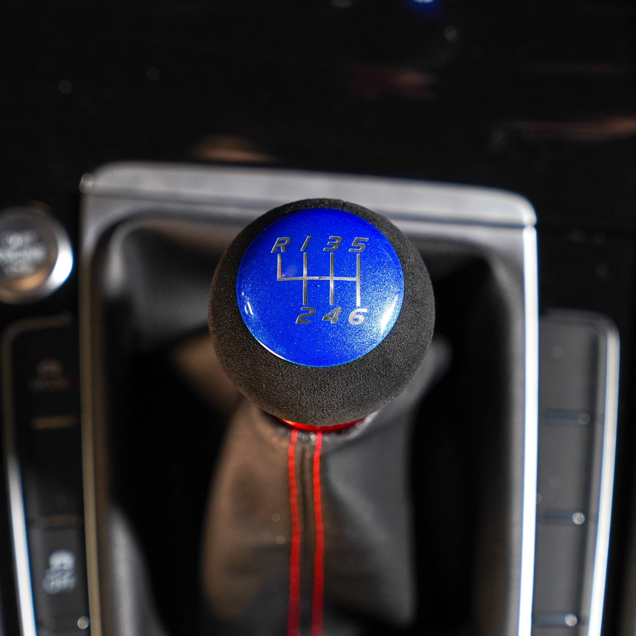 Billetworkz Fusion Weighted Shift Knob 6-Speed Alcantara Candy Blue Subaru BRZ 2013-2026 | BW-KNB-BRZ-VEL6-CBLU-FUA
