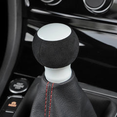 Billetworkz Fusion Weighted Shift Knob 6-Speed Alcantara Gloss White Subaru BRZ 2013-2026 | BW-KNB-BRZ-VEL6-GWHT-FUA