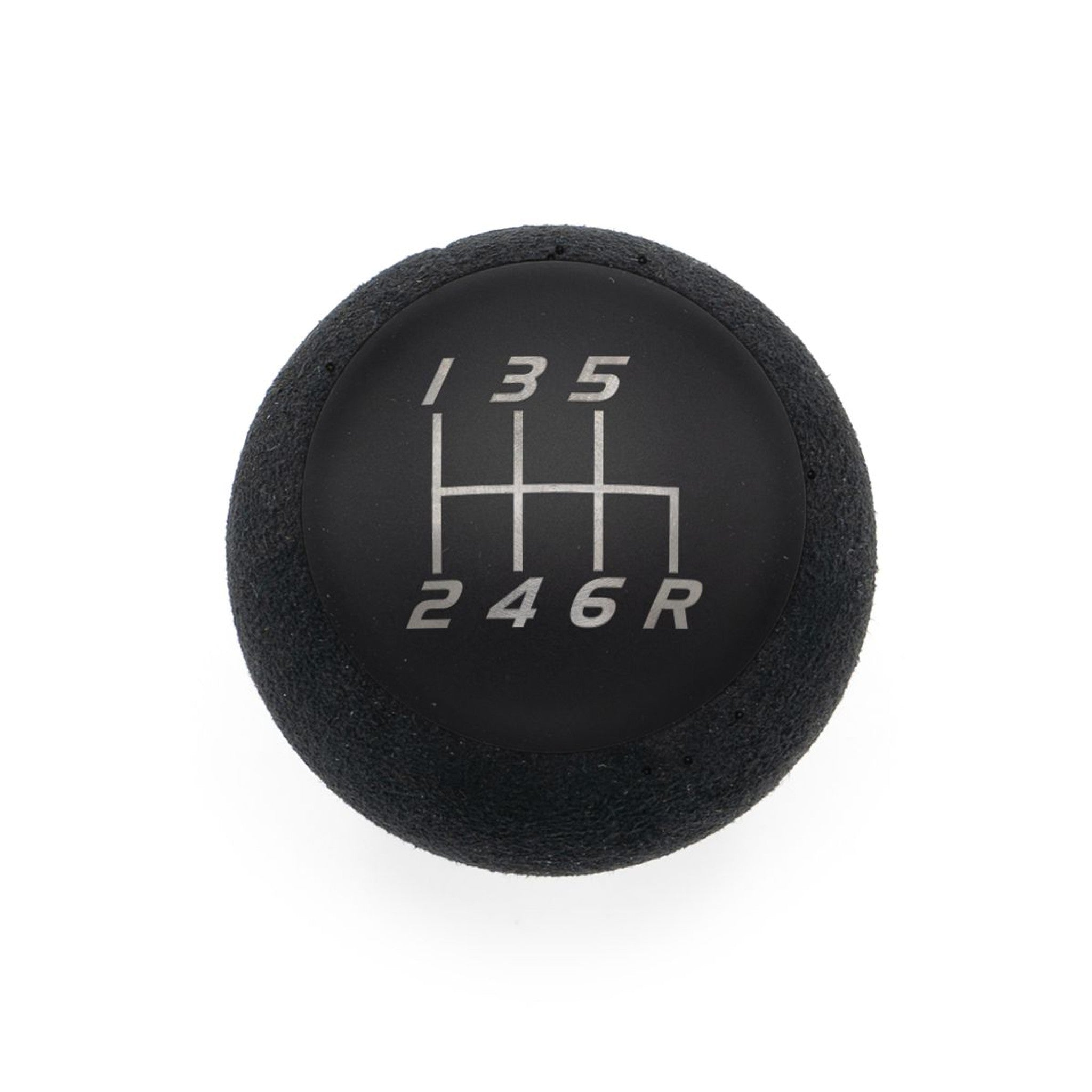 Billetworkz Fusion Weighted Shift Knob 6-Speed Alcantara Matte Black Subaru WRX 15-26 / STI 04-21 | BW-KNB-SUB6-VEL6-MBLK-FUA