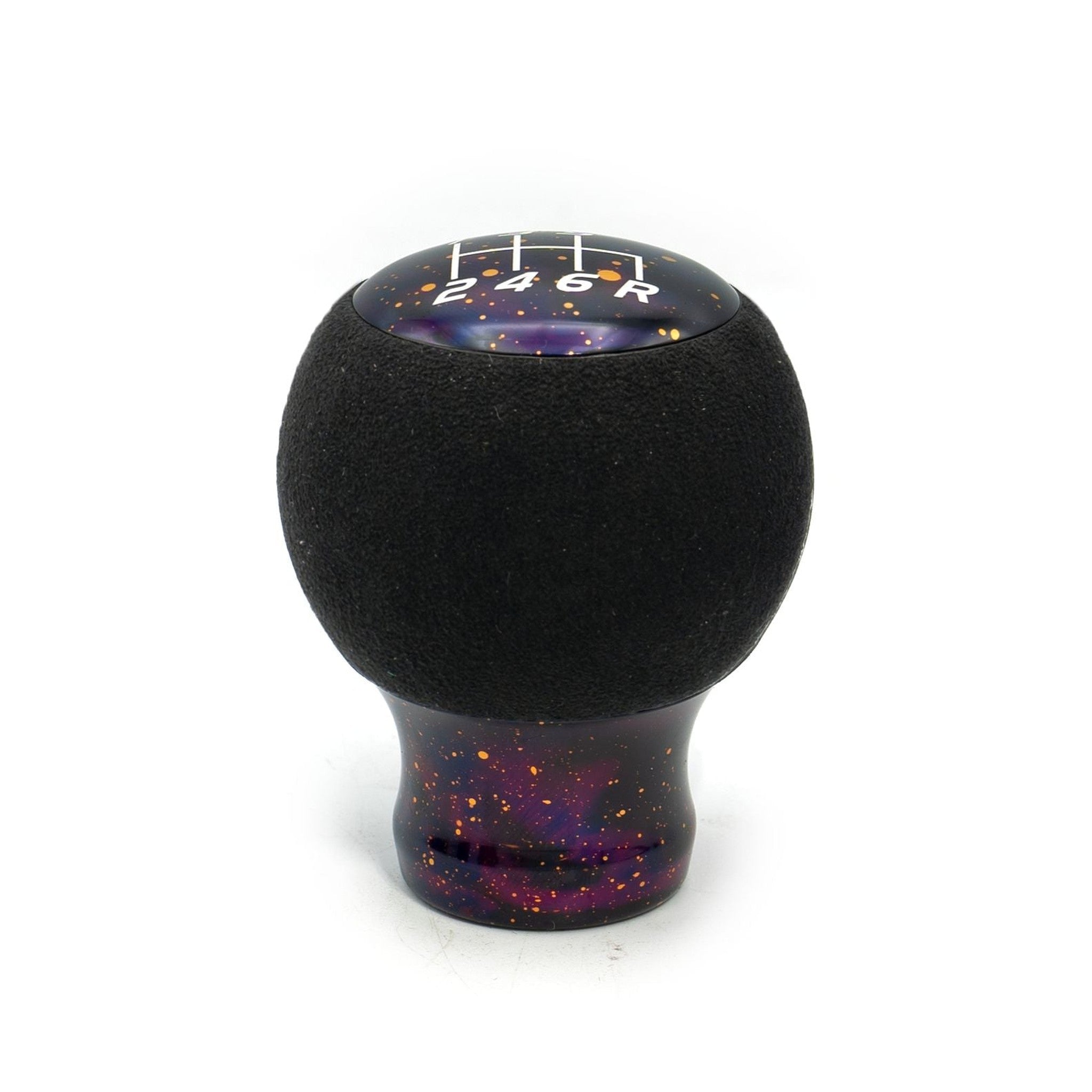 Billetworkz Fusion Weighted Shift Knob 6-Speed Alcantara Purple Cosmic Subaru WRX 15-26 / STI 04-21 | BW-KNB-SUB6-VEL6-PC-FUA