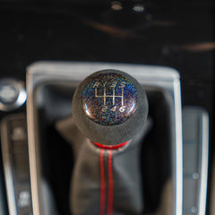 Billetworkz Fusion Weighted Shift Knob 6-Speed Alcantara Rainbow Sparkle Subaru BRZ 2013-2026 | BW-KNB-BRZ-VEL6-RBSP-FUA