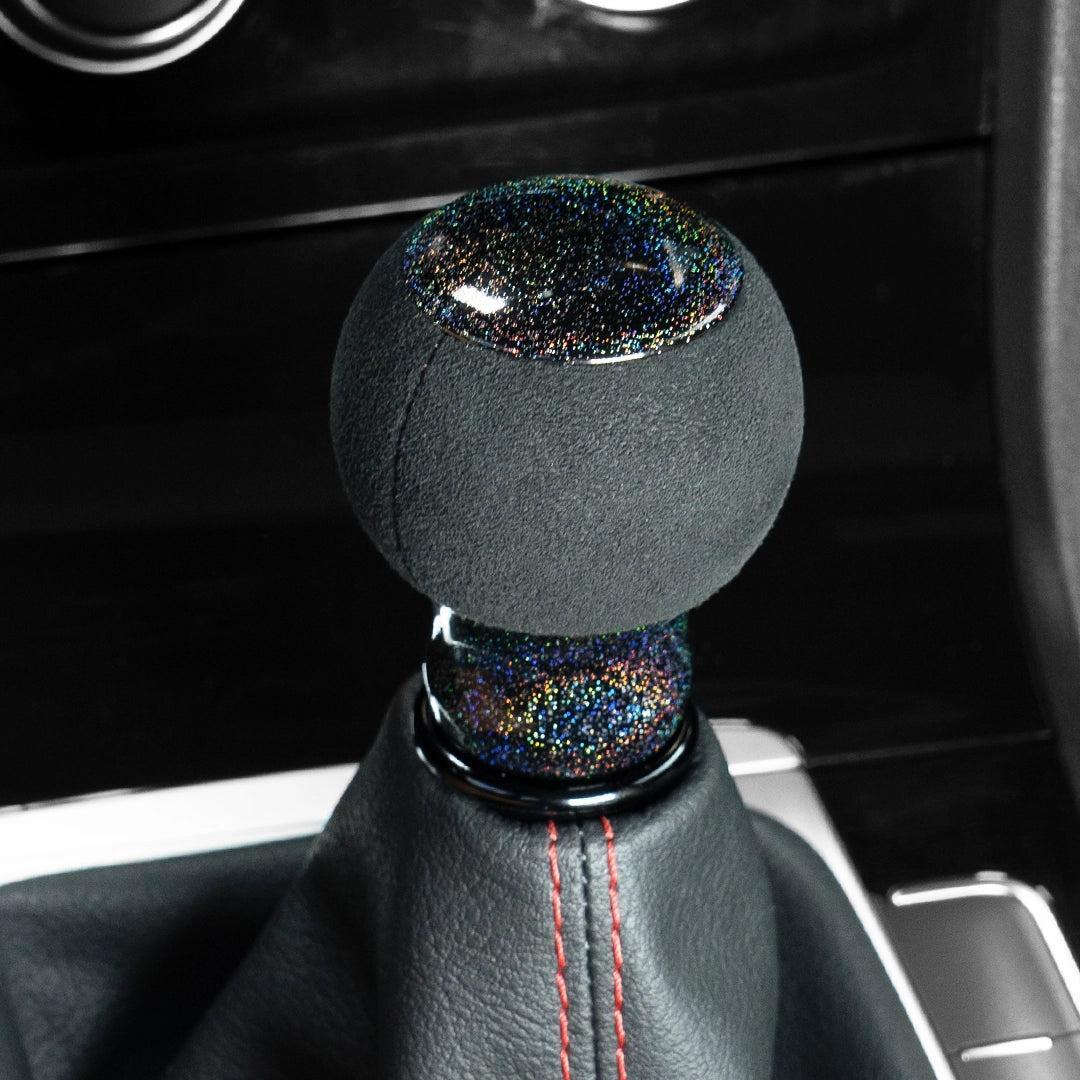 Billetworkz Fusion Weighted Shift Knob 6-Speed Alcantara Rainbow Sparkle Subaru BRZ 2013-2026 | BW-KNB-BRZ-VEL6-RBSP-FUA