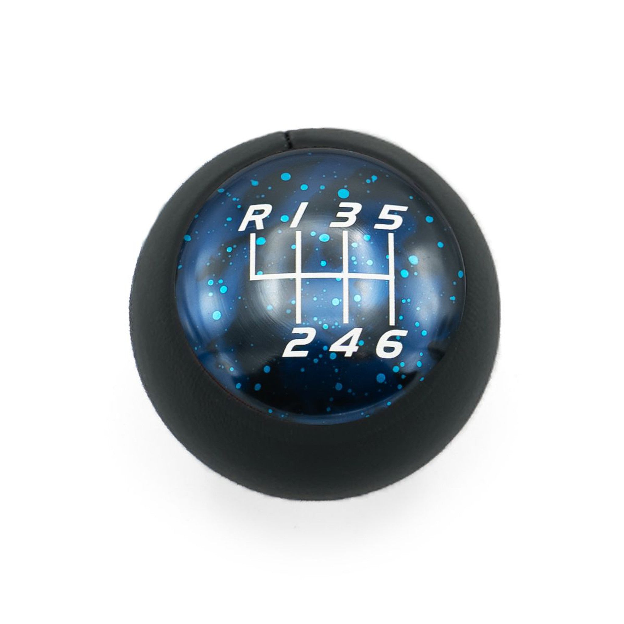 Billetworkz Fusion Weighted Shift Knob 6-Speed Leather Blue Cosmic Subaru BRZ 2013-2026 | BW-KNB-BRZ-VEL6-BC-FUL