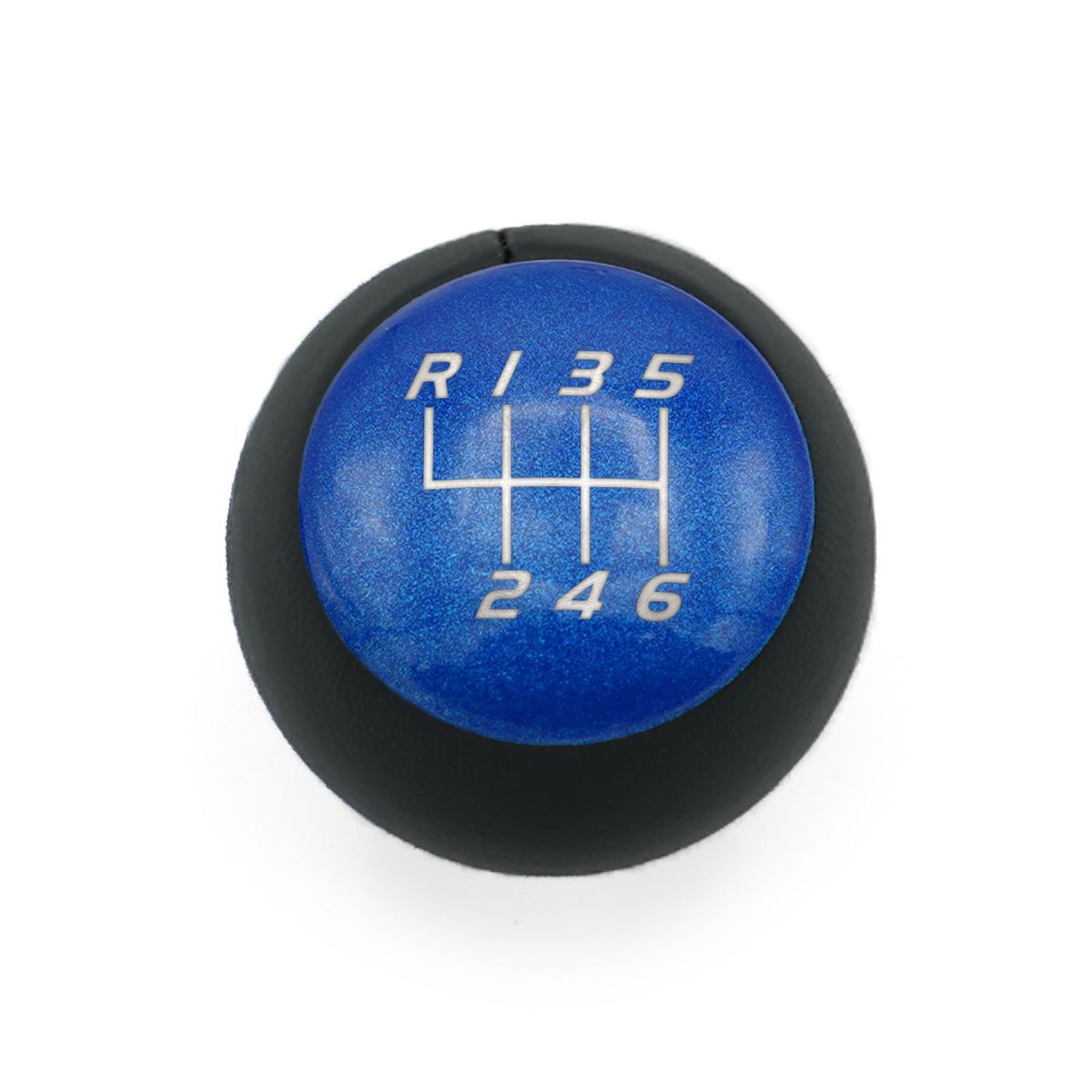 Billetworkz Fusion Weighted Shift Knob 6-Speed Leather Candy Blue Subaru BRZ 2013-2026 | BW-KNB-BRZ-VEL6-CBLU-FUL