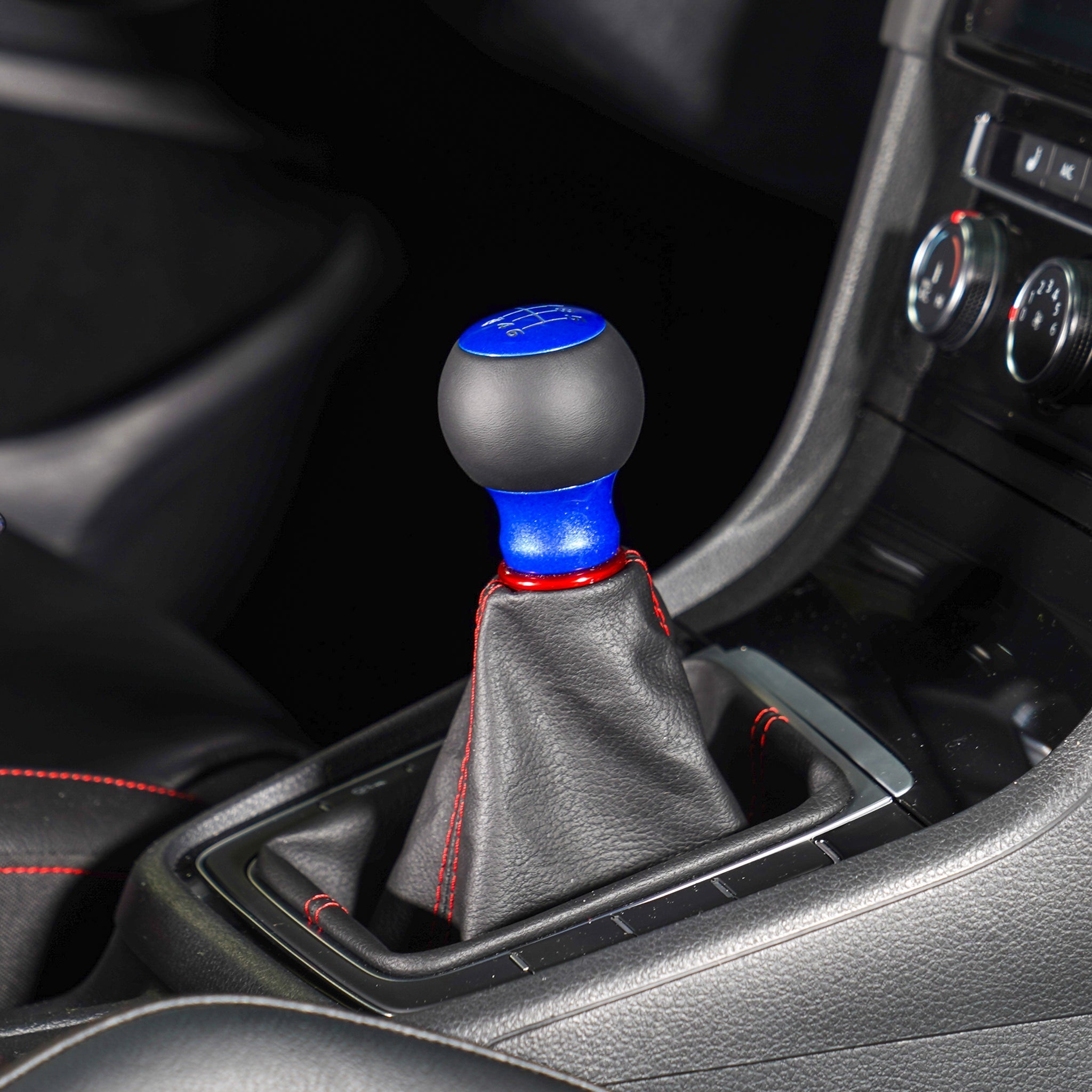 Billetworkz Fusion Weighted Shift Knob 6-Speed Leather Candy Blue Subaru BRZ 2013-2026 | BW-KNB-BRZ-VEL6-CBLU-FUL