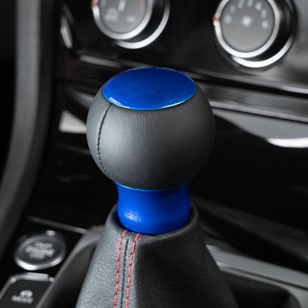 Billetworkz Fusion Weighted Shift Knob 6-Speed Leather Candy Blue Subaru BRZ 2013-2026 | BW-KNB-BRZ-VEL6-CBLU-FUL