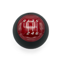Billetworkz Fusion Weighted Shift Knob 6-Speed Leather Candy Red Subaru BRZ 2013-2026 | BW-KNB-BRZ-VEL6-CRED-FUL