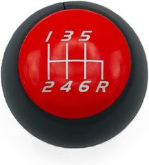 Billetworkz Fusion Weighted Shift Knob 6-Speed Leather Gloss Red Subaru BRZ 2013-2026 | BW-KNB-BRZ-VEL6-GRED-FUL