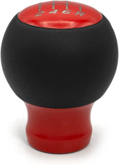 Billetworkz Fusion Weighted Shift Knob 6-Speed Leather Gloss Red Subaru BRZ 2013-2026 | BW-KNB-BRZ-VEL6-GRED-FUL