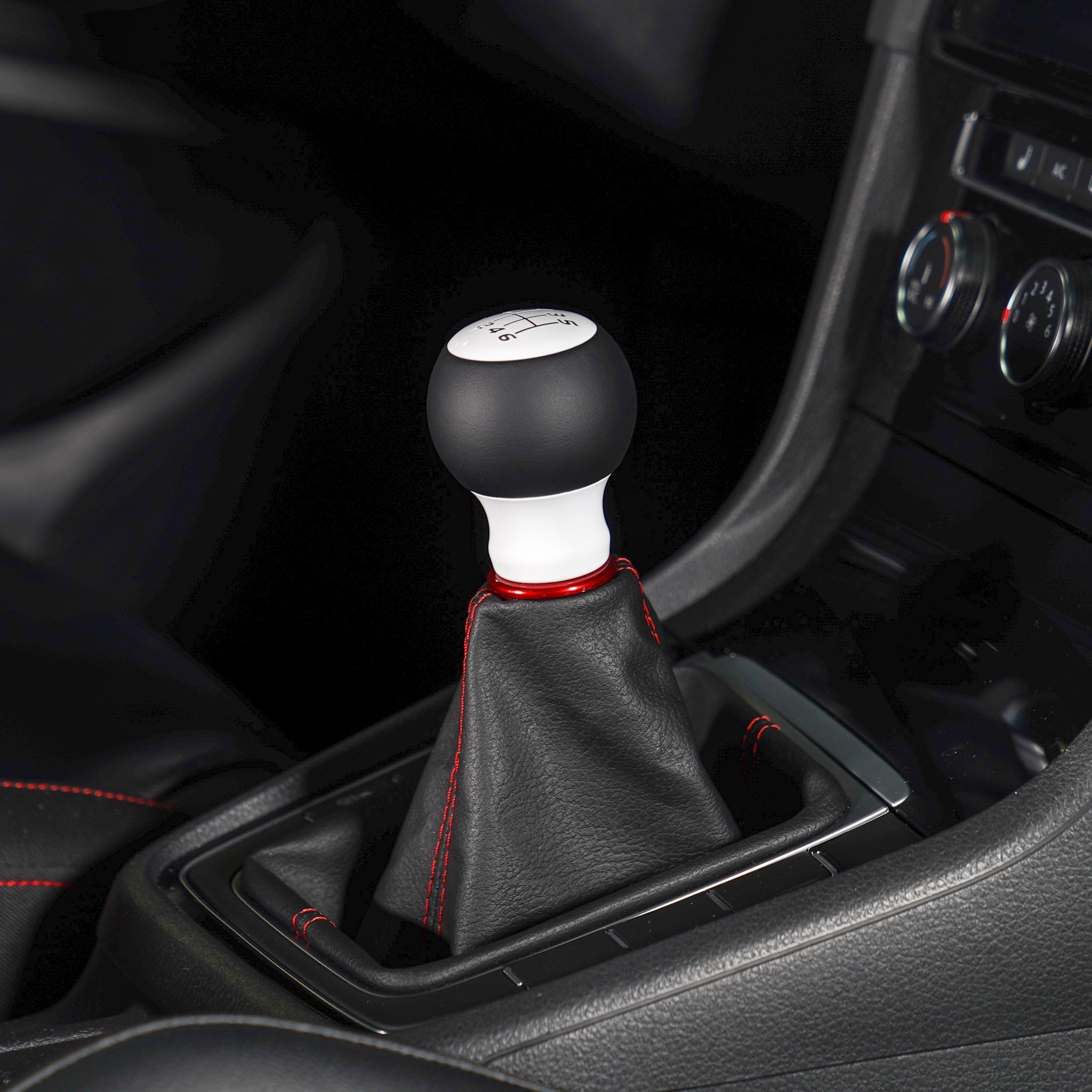 Billetworkz Fusion Weighted Shift Knob 6-Speed Leather Gloss White Subaru BRZ 2013-2026 | BW-KNB-BRZ-VEL6-GWHT-FUL