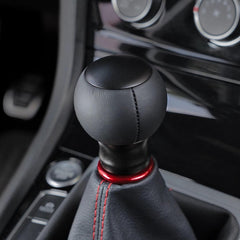 Billetworkz Fusion Weighted Shift Knob 6-Speed Leather Matte Black Subaru WRX 15-26 / STI 04-21 | BW-KNB-SUB6-VEL6-MBLK-FUL