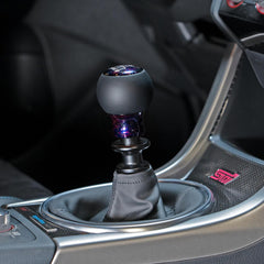 Billetworkz Fusion Weighted Shift Knob 6-Speed Leather Purple Cosmic Subaru WRX 15-26 / STI 04-21 | BW-KNB-SUB6-VEL6-PC-FUL