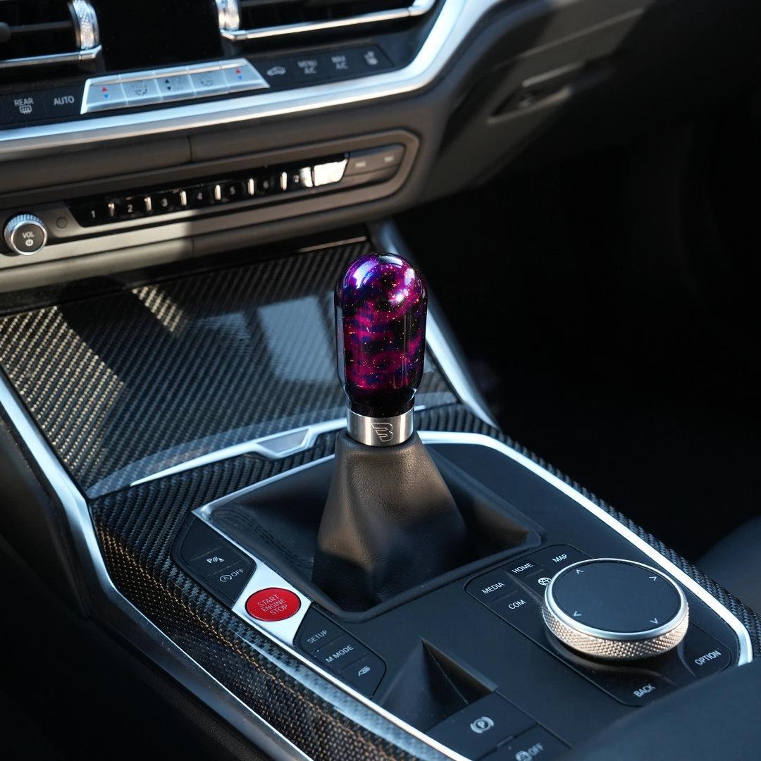Billetworkz Hybrid Shift Knob 12x1.25mm Purple Cosmic Subaru WRX 15-26 / STI 2004+ / BRZ/FR-S/86 13-20 / BRZ/GR86 22-26 | BW-KNB-SUB6-NO-PCP-HY2