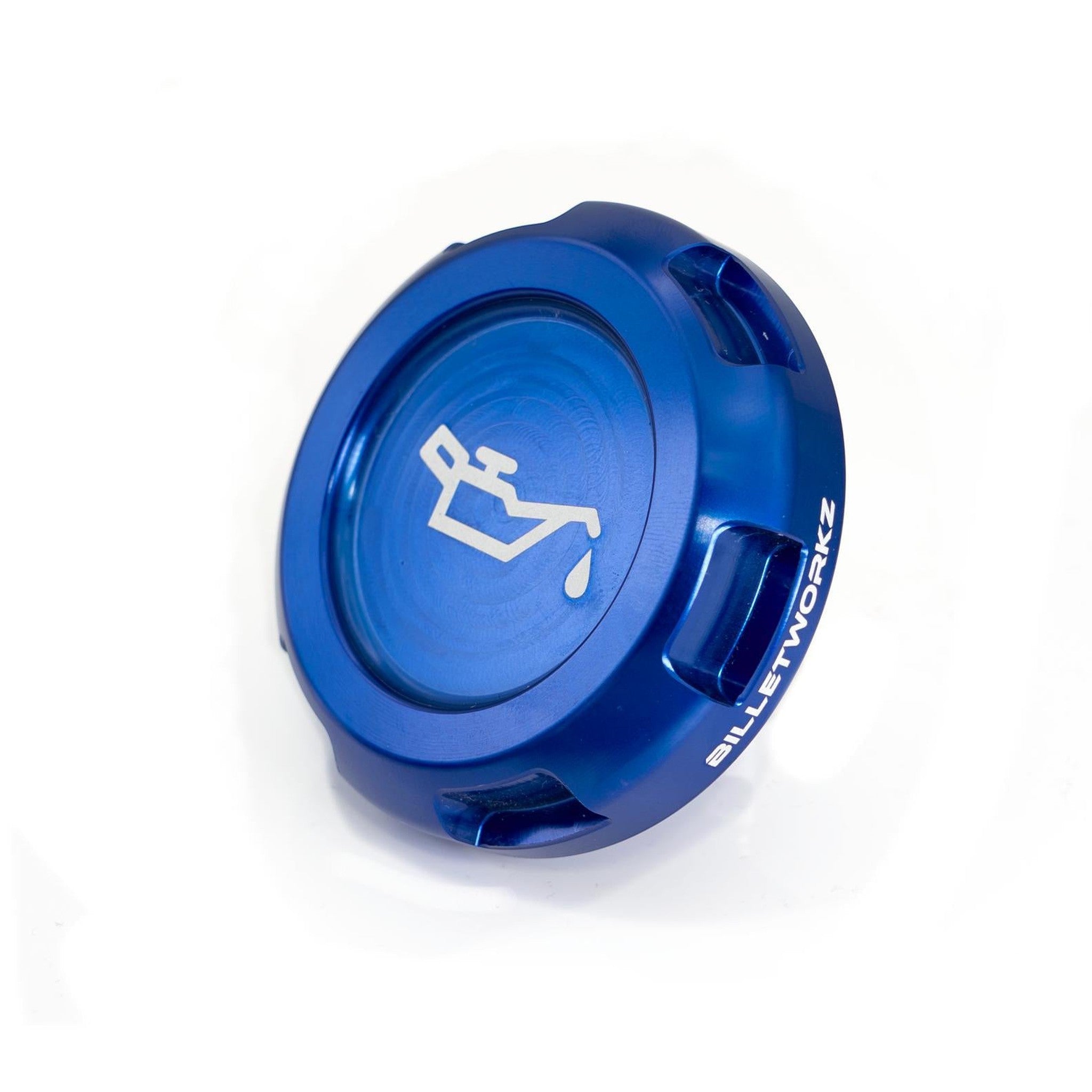 Billetworkz Oil Cap Engraved Zero Series Blue Subaru WRX 02-26 / STI 04-21 / BRZ 13-26 | BW-EBCZ-SUB-OIL-BLU-E