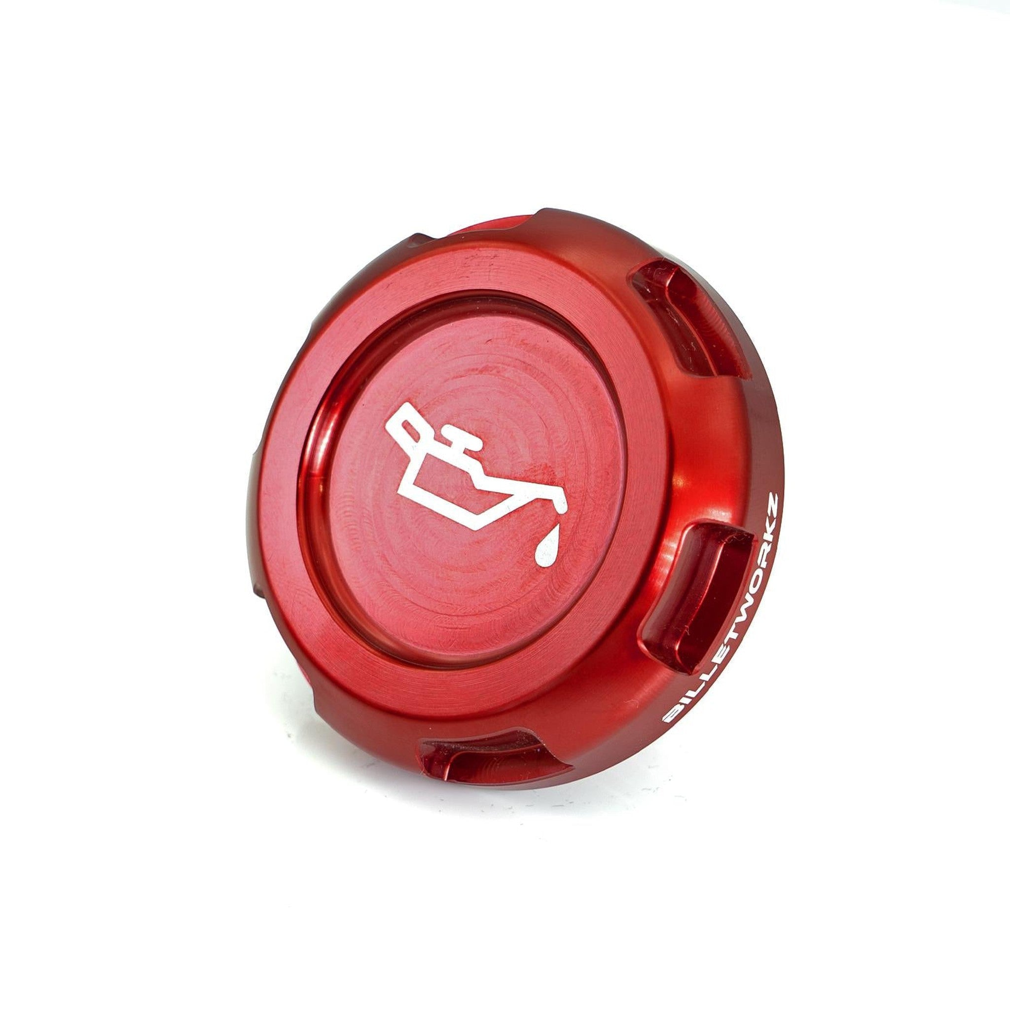 Billetworkz Oil Cap Engraved Zero Series Red Subaru WRX 02-26 / STI 04-21 / BRZ 13-26 | BW-EBCZ-SUB-OIL-RED-E