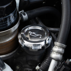 Billetworkz Oil Cap Engraved Zero Series Silver Subaru WRX 02-26 / STI 04-21 / BRZ 13-26 | BW-EBCZ-SUB-OIL-SIL-E