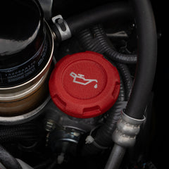 Billetworkz Oil Cap Engraved Zero Series Wrinkle Red Subaru WRX 02-26 / STI 04-21 / BRZ 13-26 | BW-EBCZ-SUB-OIL-RWR-E