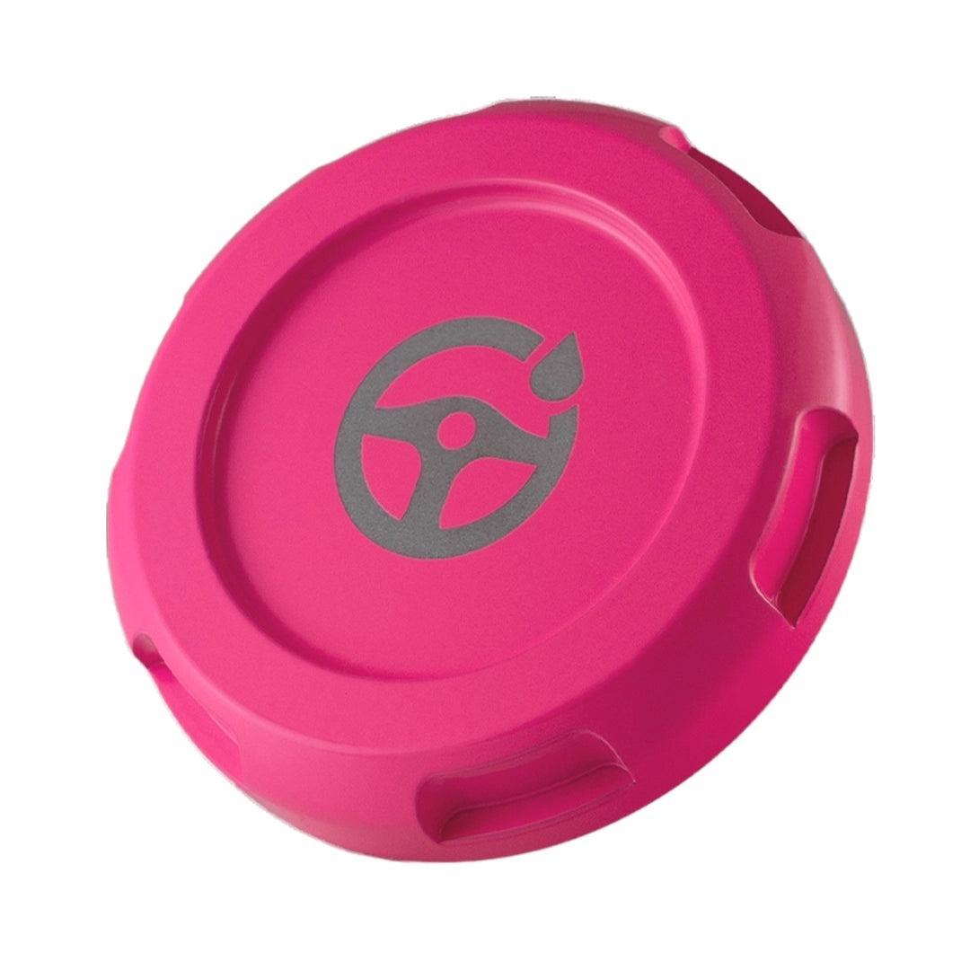 Billetworkz Power Steering Fluid Cap Engraved Zero Series Hyper Pink Subaru WRX 08-14 / STI 08-21 | BW-EBCZ-SUB-PS2-HYPK-E