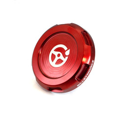 Billetworkz Power Steering Fluid Cap Engraved Zero Series Red Subaru WRX 08-14 / STI 08-21 | BW-EBCZ-SUB-PS2-RED-E