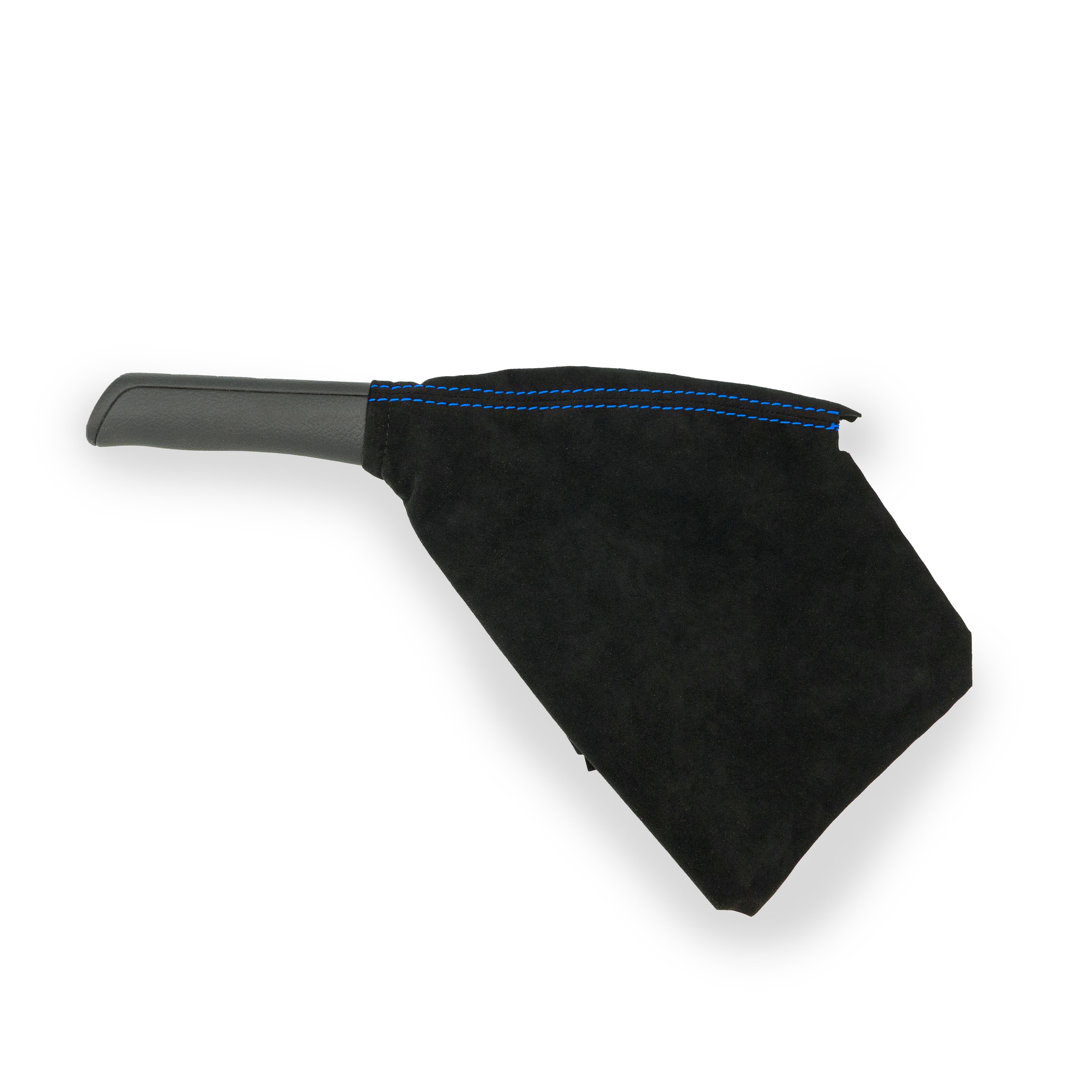 Billetworkz Premium Black Alcantara Blue Thread E-Brake Boot Subaru WRX / STI 2008-2021