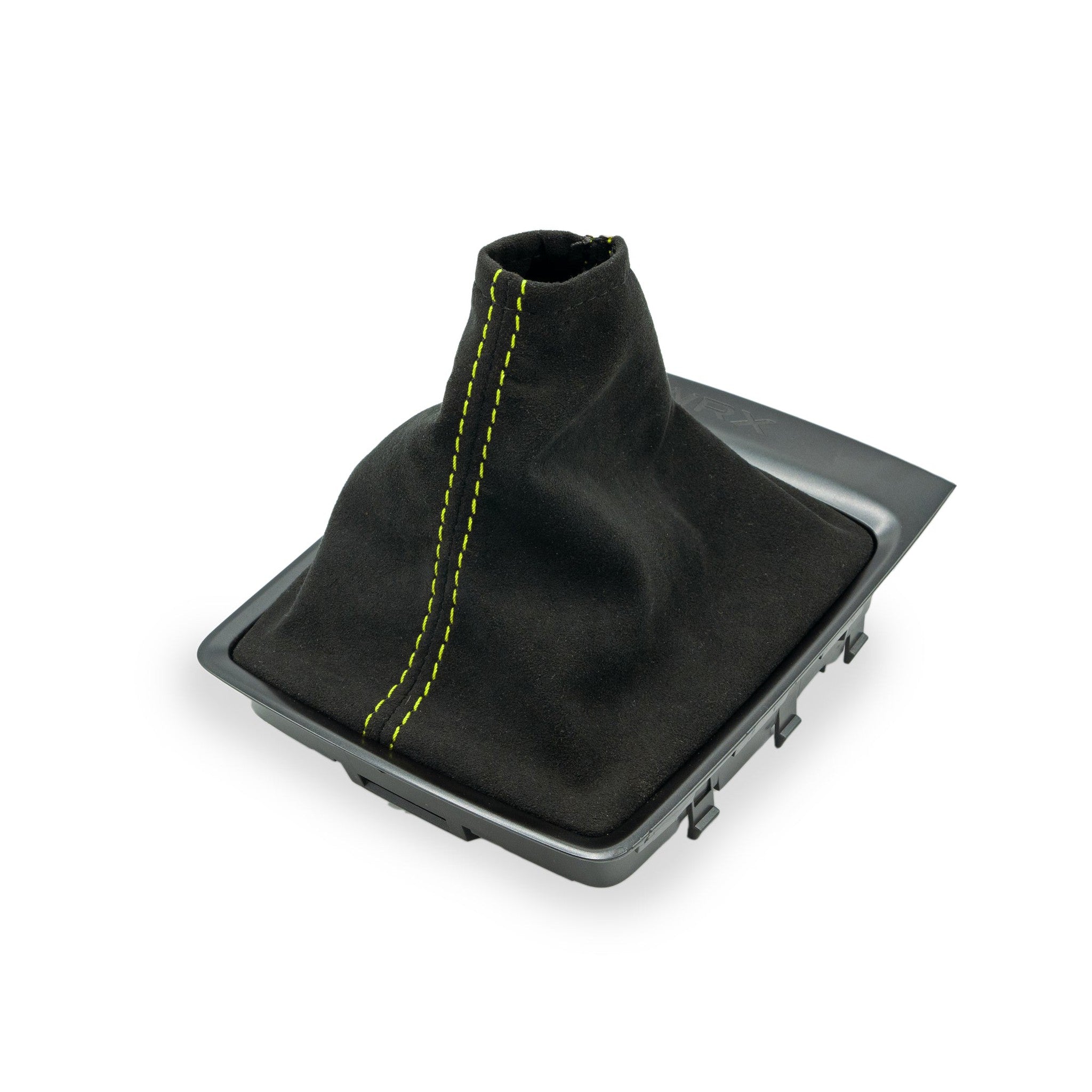 Billetworkz Premium Black Alcantara Neon Yellow Thread Shift Boot Suba ...
