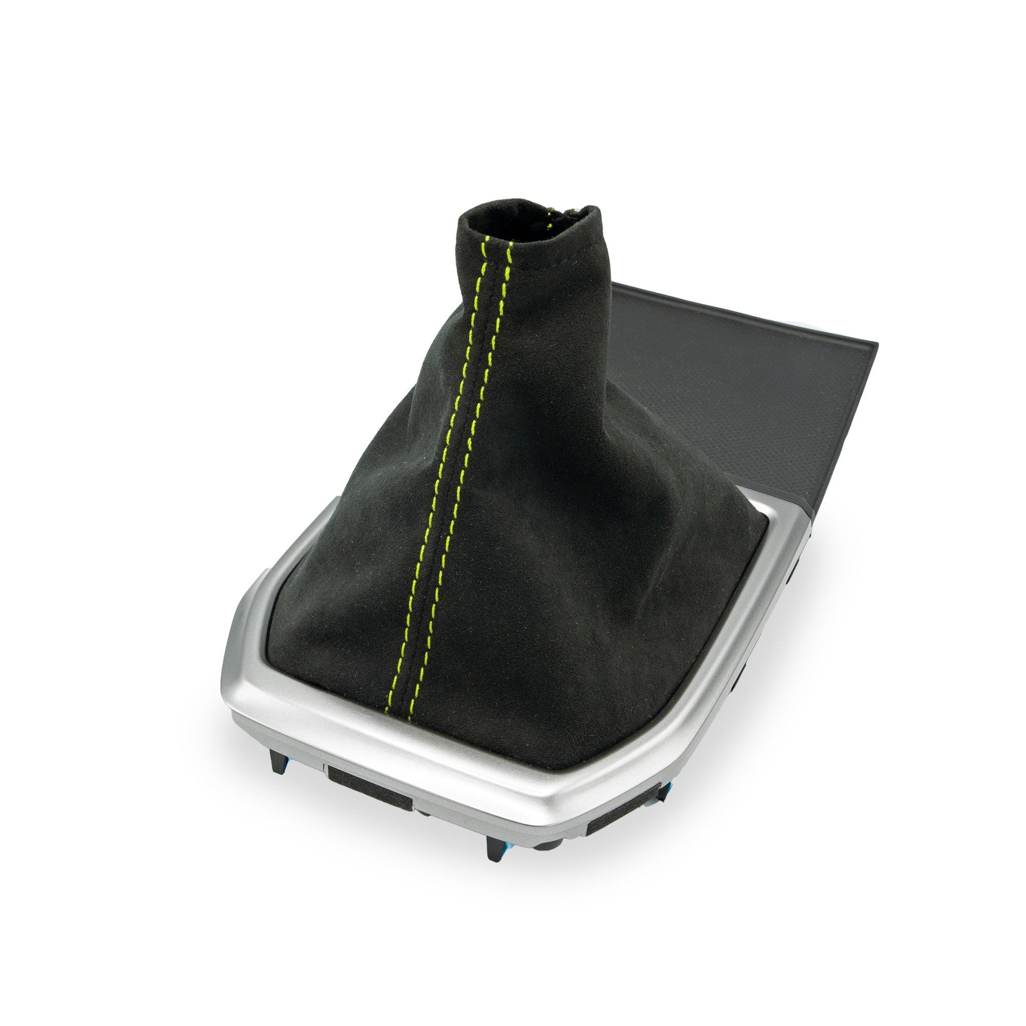 Billetworkz Premium Black Alcantara Neon Yellow Thread Shift Boot Subaru WRX 2022-2026 | SBA-SUB-WRXVB-BLK-NYEL