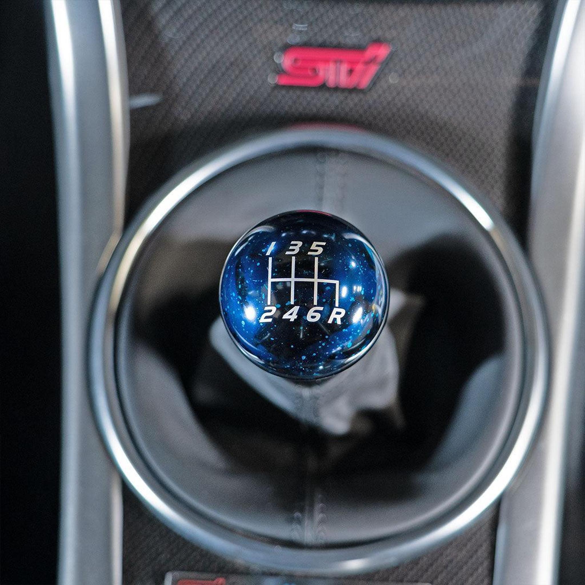 Billetworkz Shift Knob 6-Speed Lightbulb Blue Cosmic Subaru WRX 2015-2026 / STI 04-21 | BW-KNB-WRX6-VEL6-BC-LB
