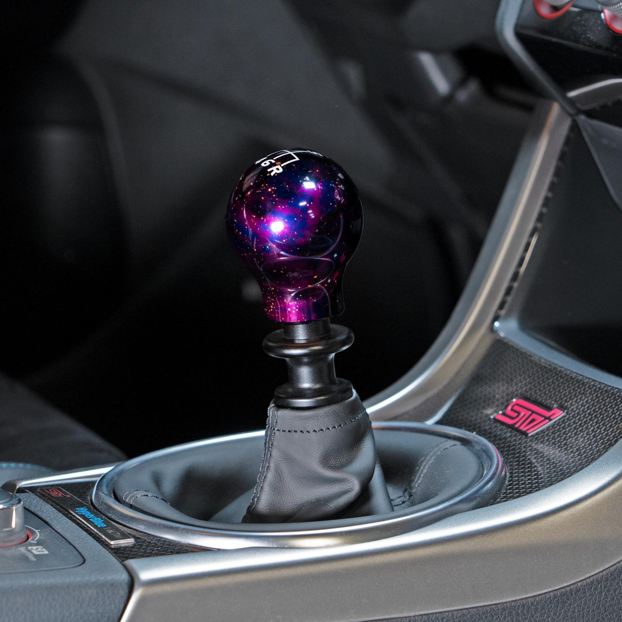 Billetworkz Shift Knob 6-Speed Lightbulb Purple Cosmic Subaru WRX 2015-2026 / STI 04-21 | BW-KNB-WRX6-VEL6-PC-LB