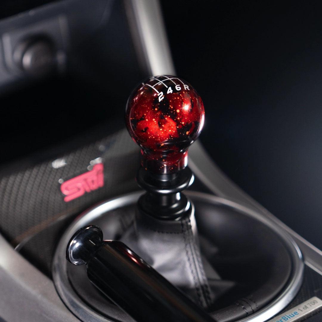 Billetworkz Shift Knob 6-Speed Lightbulb Red Cosmic Subaru WRX 2015-2026 / STI 04-21 | BW-KNB-WRX6-VEL6-RC-LB