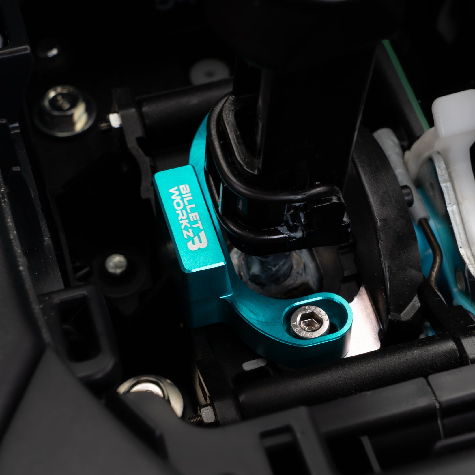 Billetworkz Shifter Stop Teal Subaru WRX 2015-2026 | BW-SSTOP-VA-TEAL